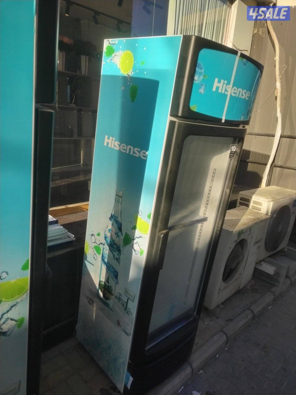 ثلاجة عرض هايسنس / Hisense – جديدة بالكرتون مكفولة من الغانم8