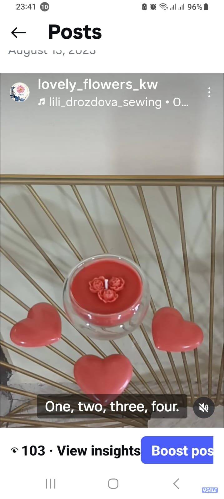 توزيع شموع و تنسيق ورد طبيعي للمناسبات4