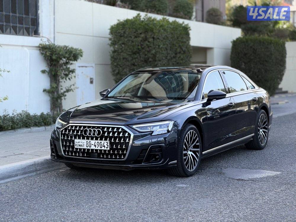 اودي A8L TFSI55 موديل 2024 عداد 21 الدرجة الأولى الغانم صبغ وكالة0