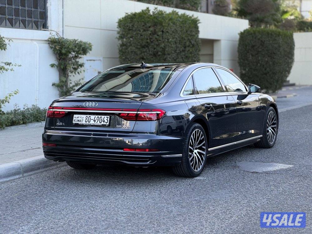 اودي A8L TFSI55 موديل 2024 عداد 21 الدرجة الأولى الغانم صبغ وكالة4