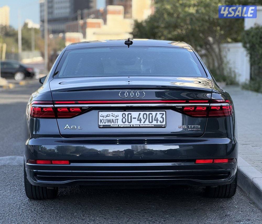 اودي A8L TFSI55 موديل 2024 عداد 21 الدرجة الأولى الغانم صبغ وكالة6