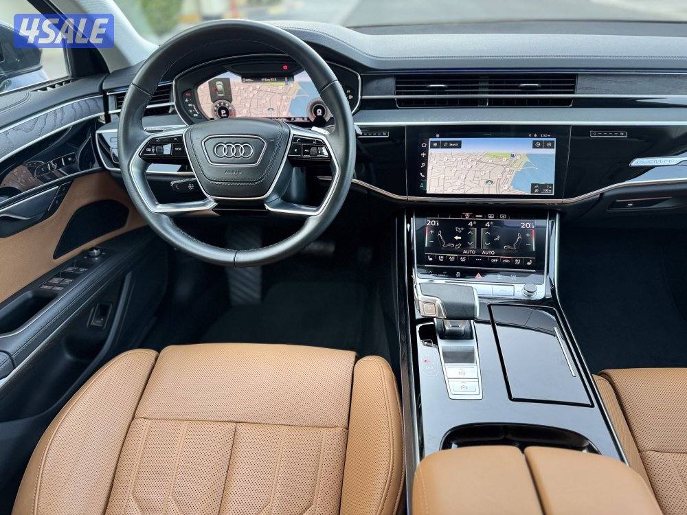 اودي A8L TFSI55 موديل 2024 عداد 21 الدرجة الأولى الغانم صبغ وكالة8