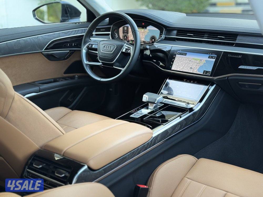 اودي A8L TFSI55 موديل 2024 عداد 21 الدرجة الأولى الغانم صبغ وكالة9