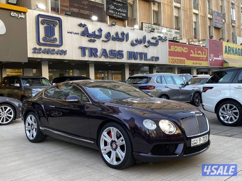 بنتلي كونتننتال GT V8 موديل 2015 عداد 71 الف كيلو فقط صبغ الوكاله1