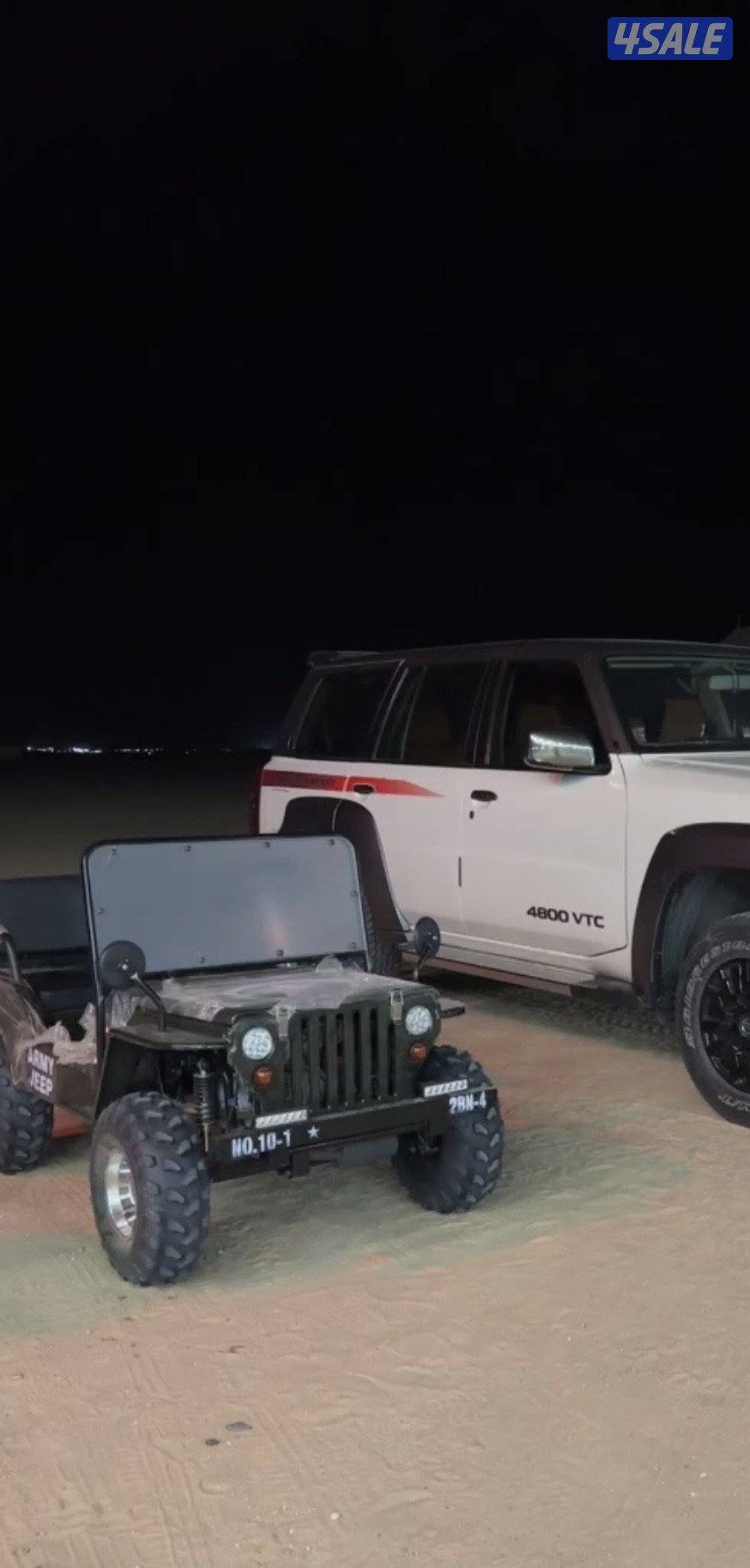 للبيع ميني جيب وقولف كار0