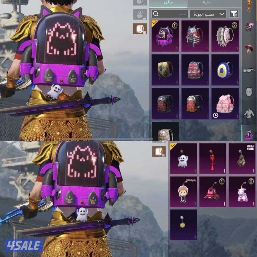 حسابات ببجي منوعه ~ المحارب ولفله عالي ٦٣4