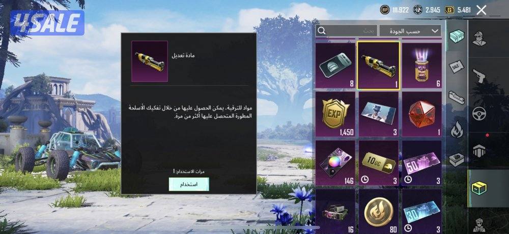 للبيع حساب ببجي4