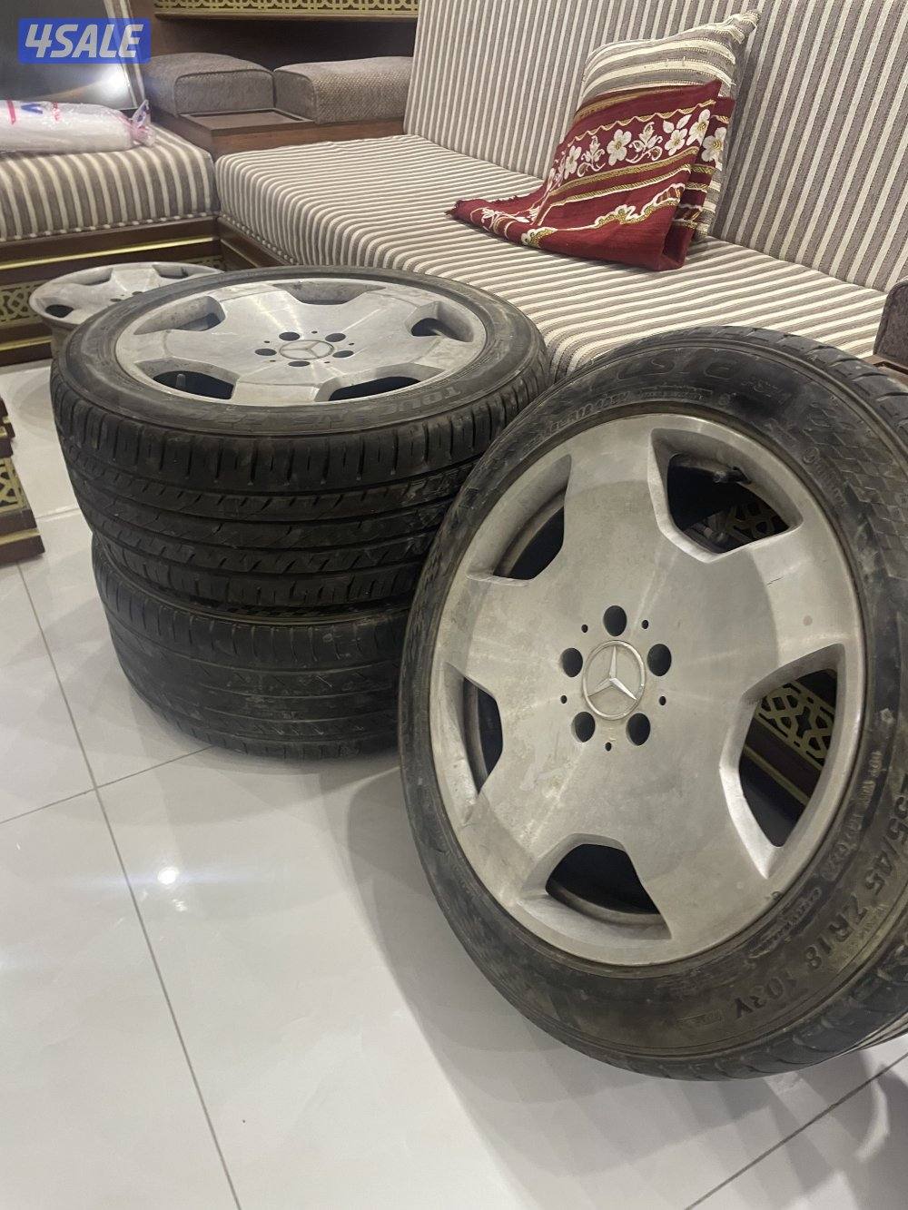 اربع رنقات مرسيدس  ٢٠٠٧ +سطابات مرسيدس + سطابات لكزز ٢٠١٤3