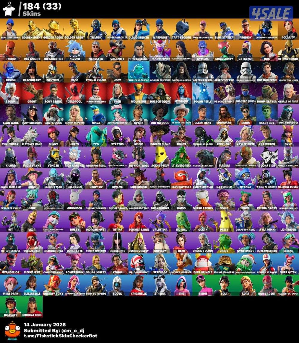 حساب فورتنايت فخم فل عرق فل نوادر0