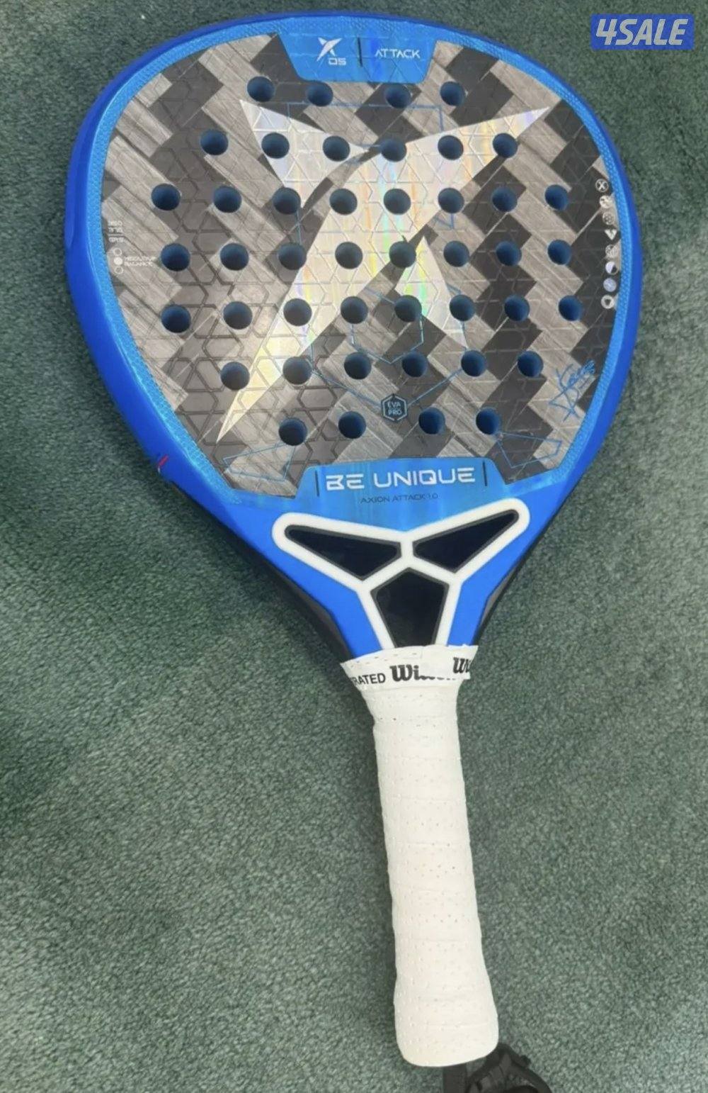 Padel racket dropshot axion attack 1.0 كالجديد0