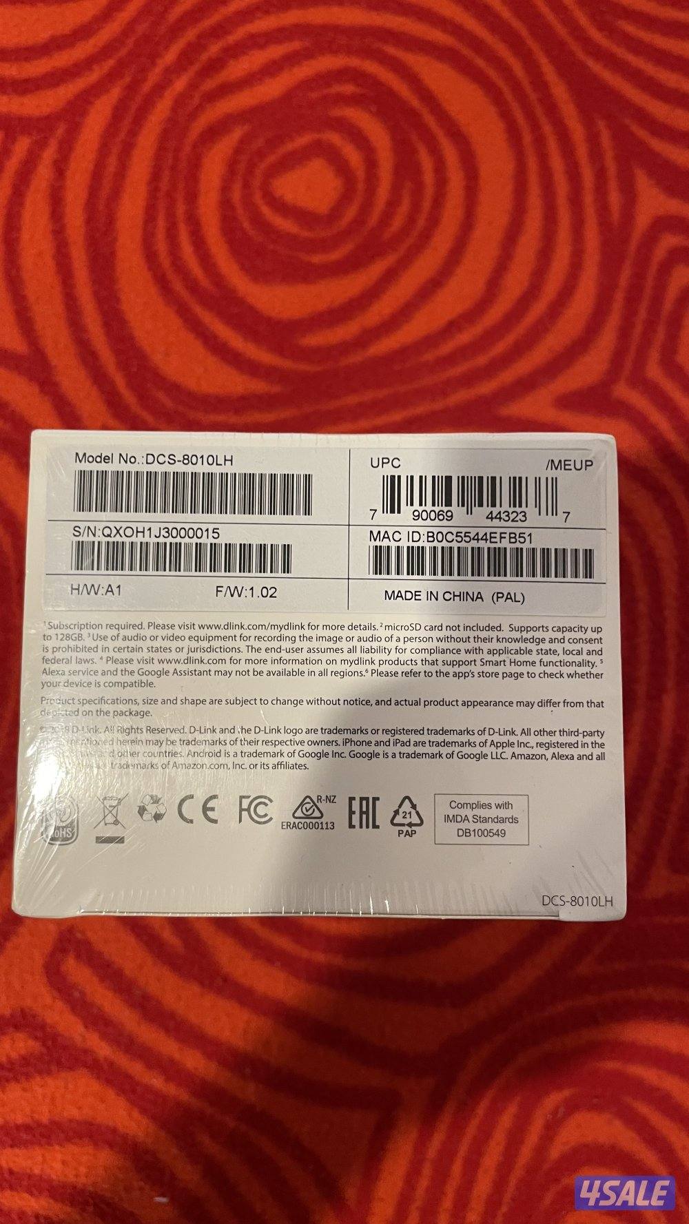 DLINK security camera with night vision and sensors3