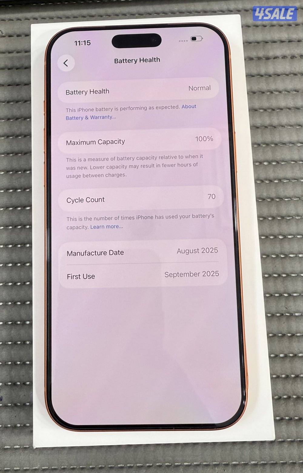 iPhone 17 Pro Max 512GB Orange Used.7