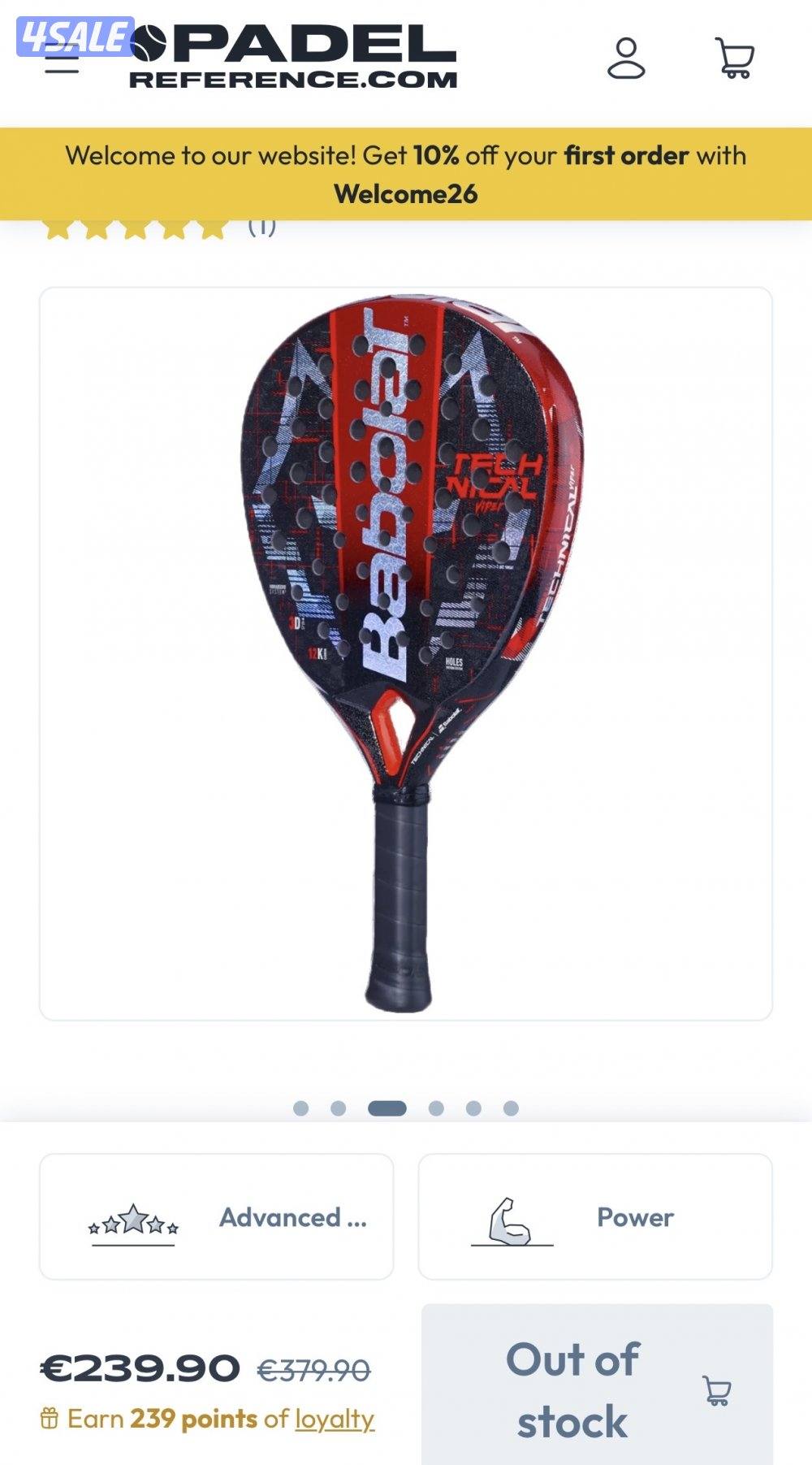 Padel racket babolat technical viper LeBron 20243
