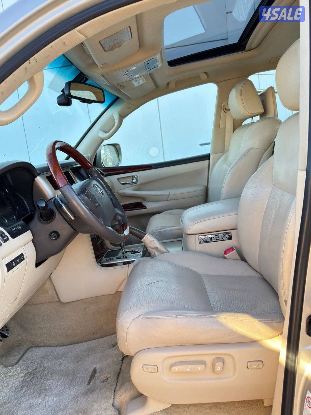 لكزس LX570  وارد قطر شرط الفحص جير مكينه شاصي البدي قطعه وحده6