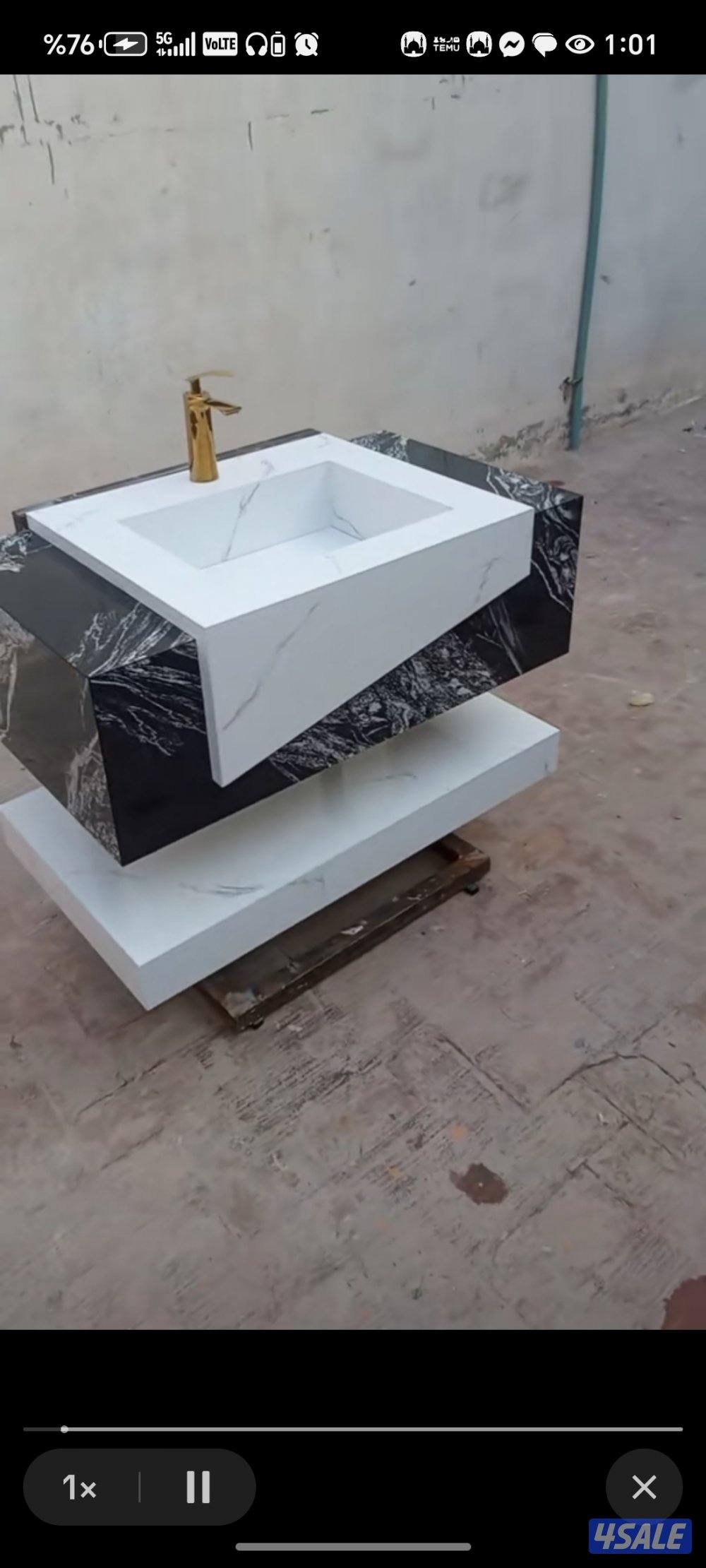 مغاسل رخام طبيعي وصناعي9