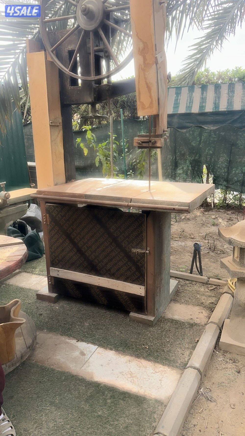 للبيع منشار طولي  مع رنده  شغالين  لهواة النجار والمنجرة2