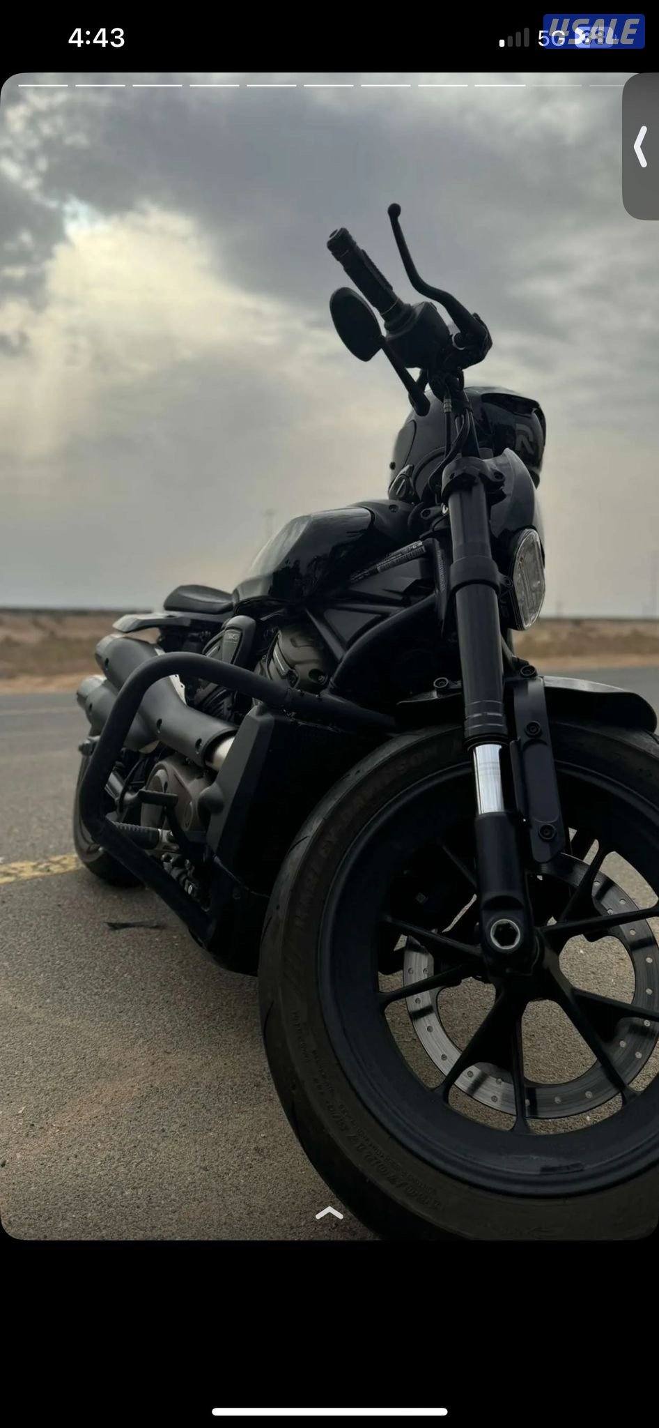 هارلي سبوستر اس موديل 2022 عليه اكسسوارات و اكزوز كوبرا سليب اون3