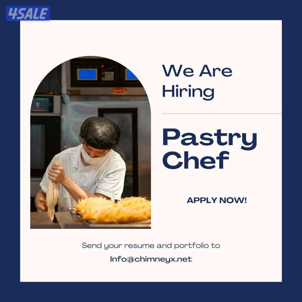 pastry chef job - وظيفة شيف حلويات ( تعيين فوري ) - ( urgent hiring )0