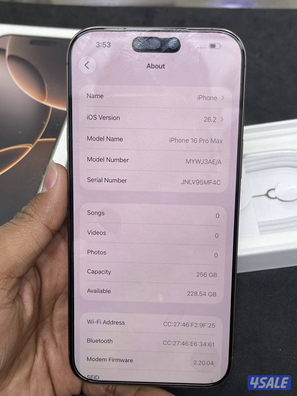 iPhone 16promax 256gb1