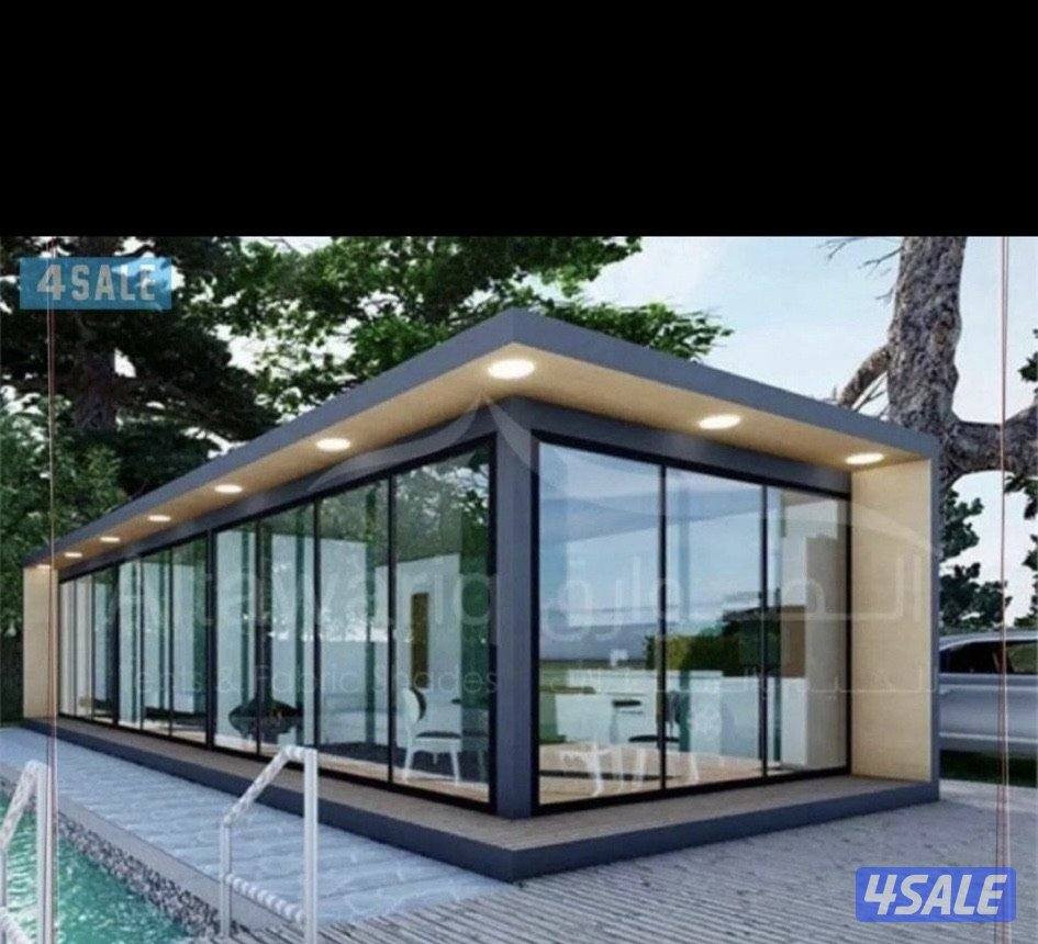 تفصيل مظلات ودواوين زجاج وجلسات خارجيه1