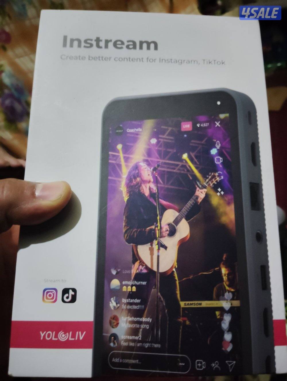 جهاز بث مباشر علي الانستجرام والتكتك2