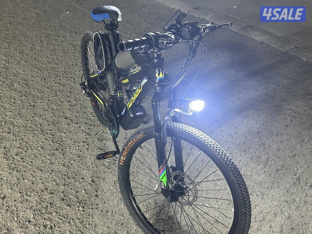 دراجة كهربائية وهوائية المنيوم خفيفة وزن1