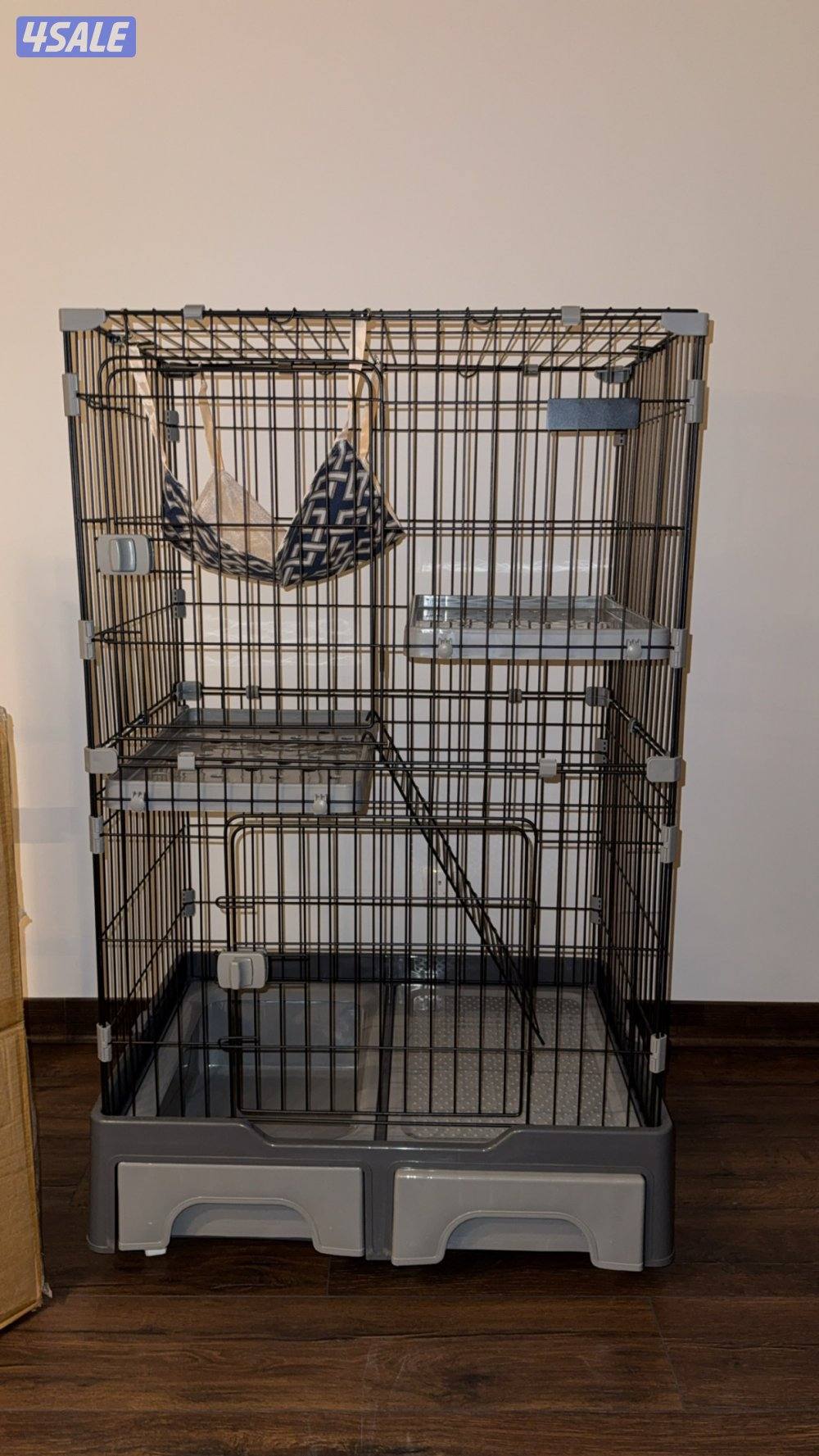 اقفاص ( cages ) قطط و ينفع لحيوانات الشنشلا الاقفاص جديده بالكرتون2