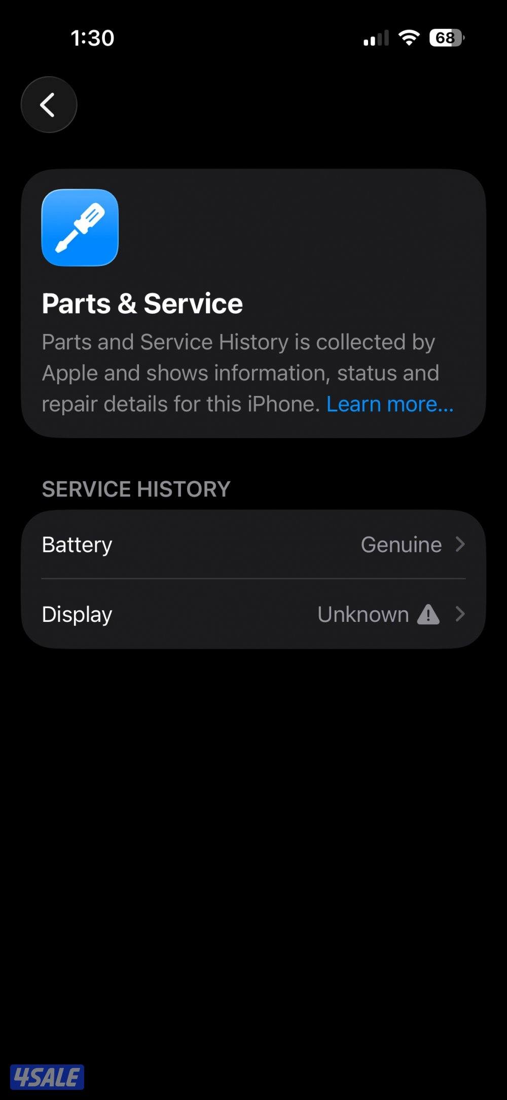 ايفون 15 برو 1 تيرا مبدل ساشه و بطاريه اصليين قابلين للتوافض6