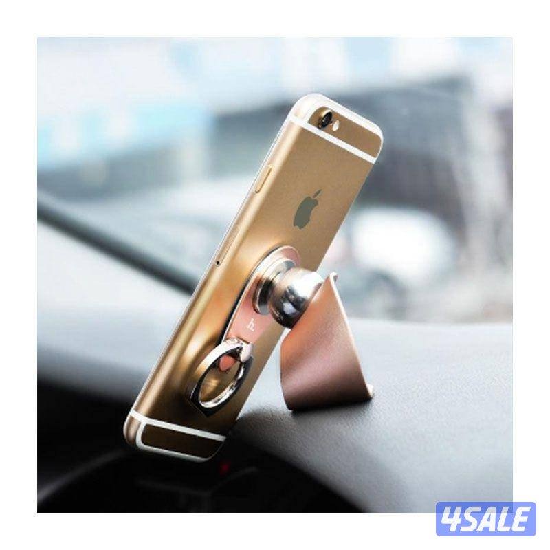 HOCO حامل إبزيم حلقي مغناطيسي - حامل للسيارة / ذهبي وردي1