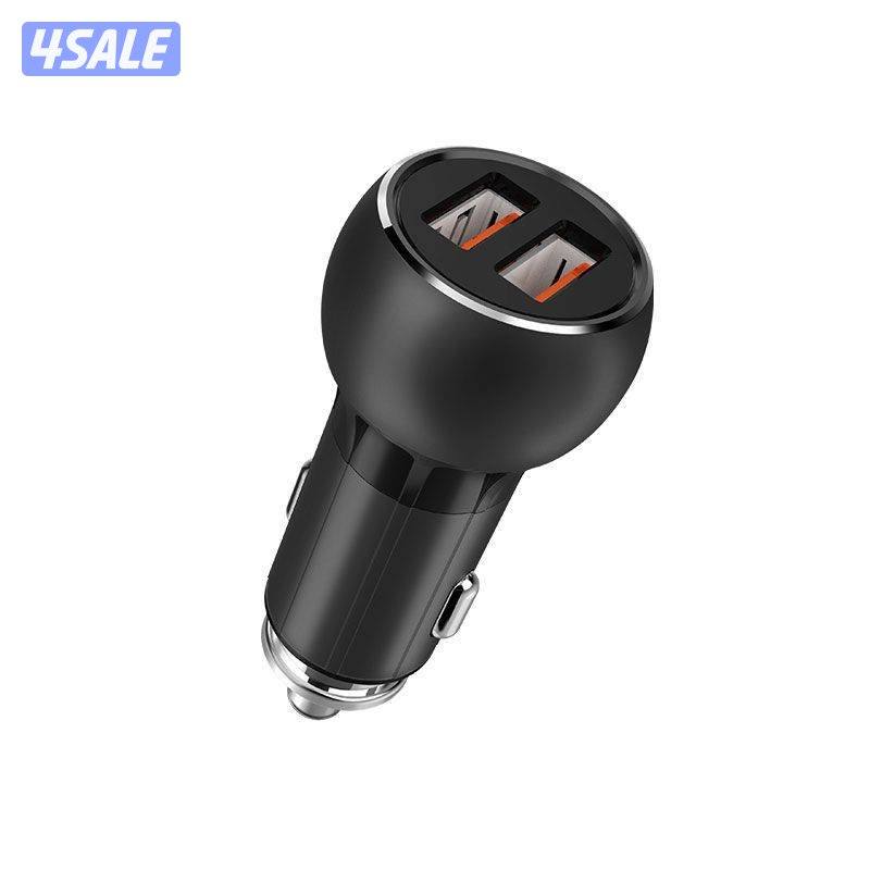 Ldnio Lamp Ring Coil شاحن السيارة الذكي - USB QC3.0 / 36W / Lightning / Gray3