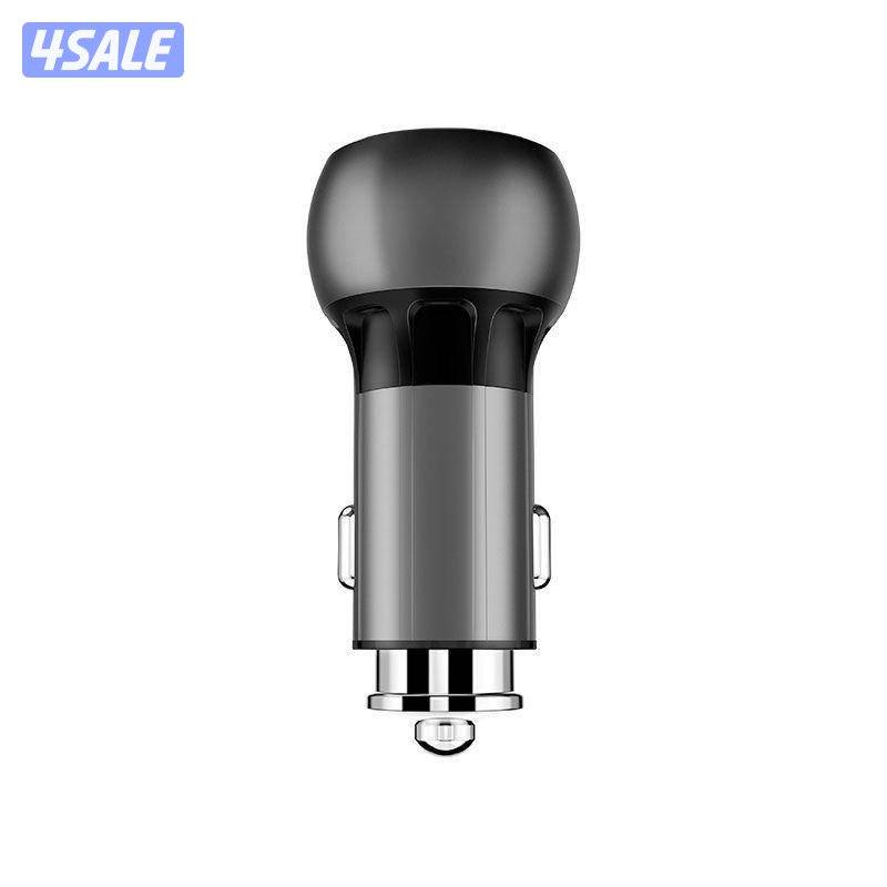 Ldnio Lamp Ring Coil شاحن سيارة ذكي - USB QC3.0 / 36W / Micro USB / رمادي2