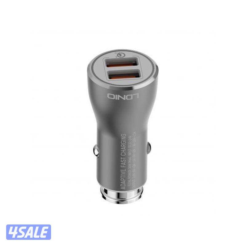 شاحن سيارة Ldnio قوي - USB QC3.0 / 36W / Micro USB / رمادي1