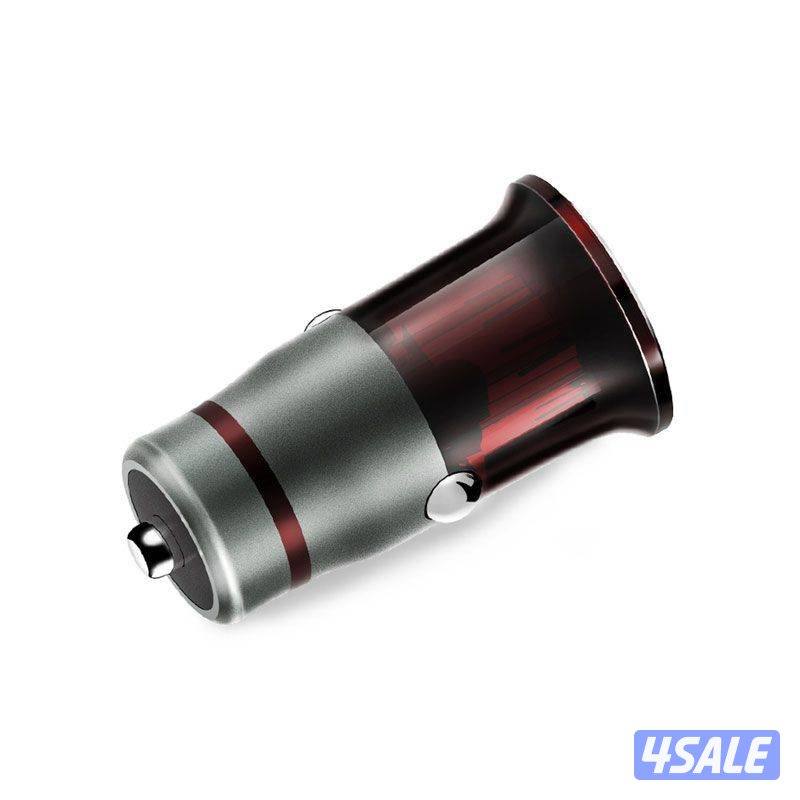 شاحن سيارة Ldnio Qualcomm 3.0 سريع - USB ميكرو / رمادي فضي1