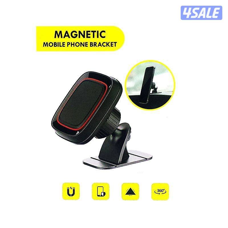 حامل موبايل للسيارة مغناطيسي - حوامل للسيارة / سيليكون / اسود1