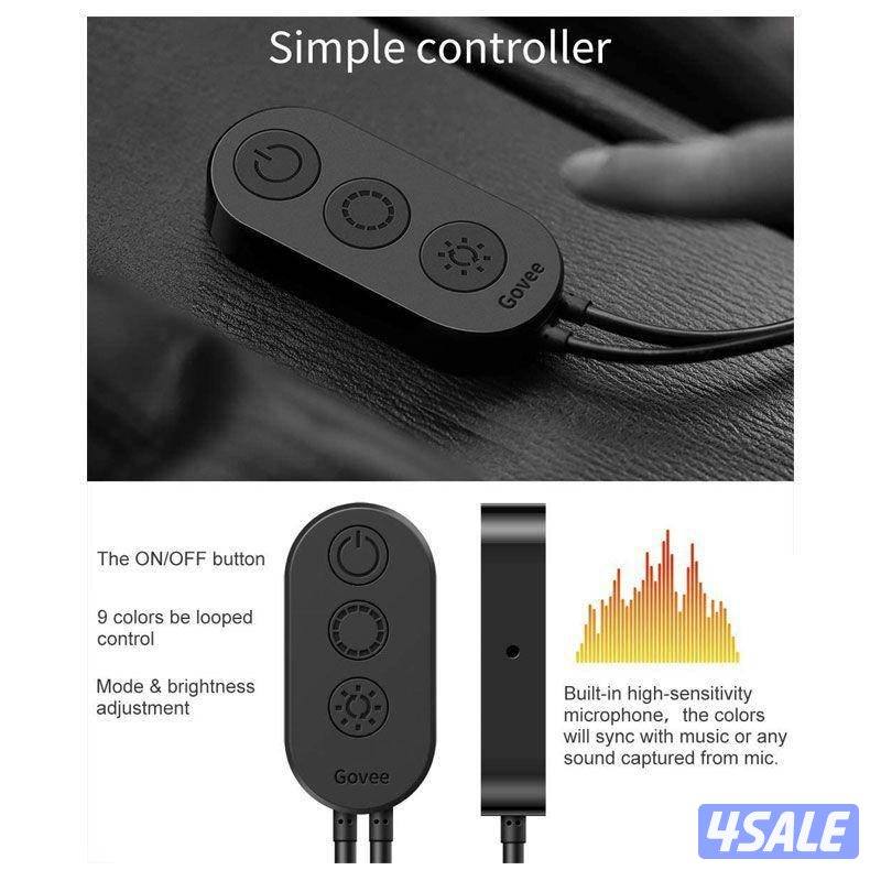 شريط إضاءة LED للسيارة داخلي - LED / متعدد الألوان DIY3