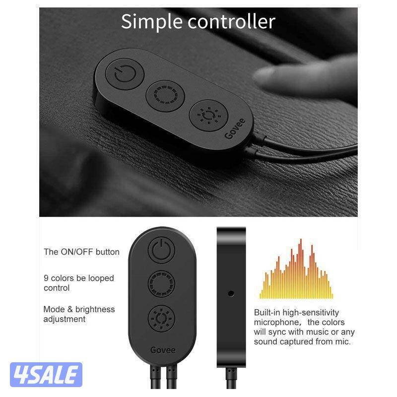 شريط إضاءة LED للسيارة داخلي - LED / متعدد الألوان DIY3