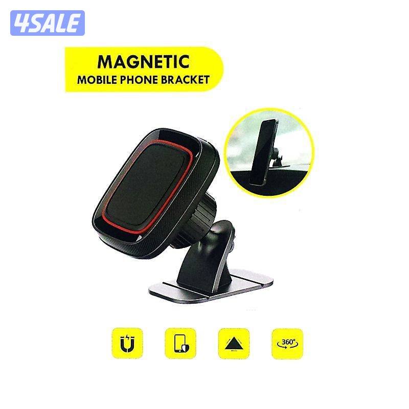 حامل موبايل للسيارة مغناطيسي - حوامل للسيارة / سيليكون / اسود1