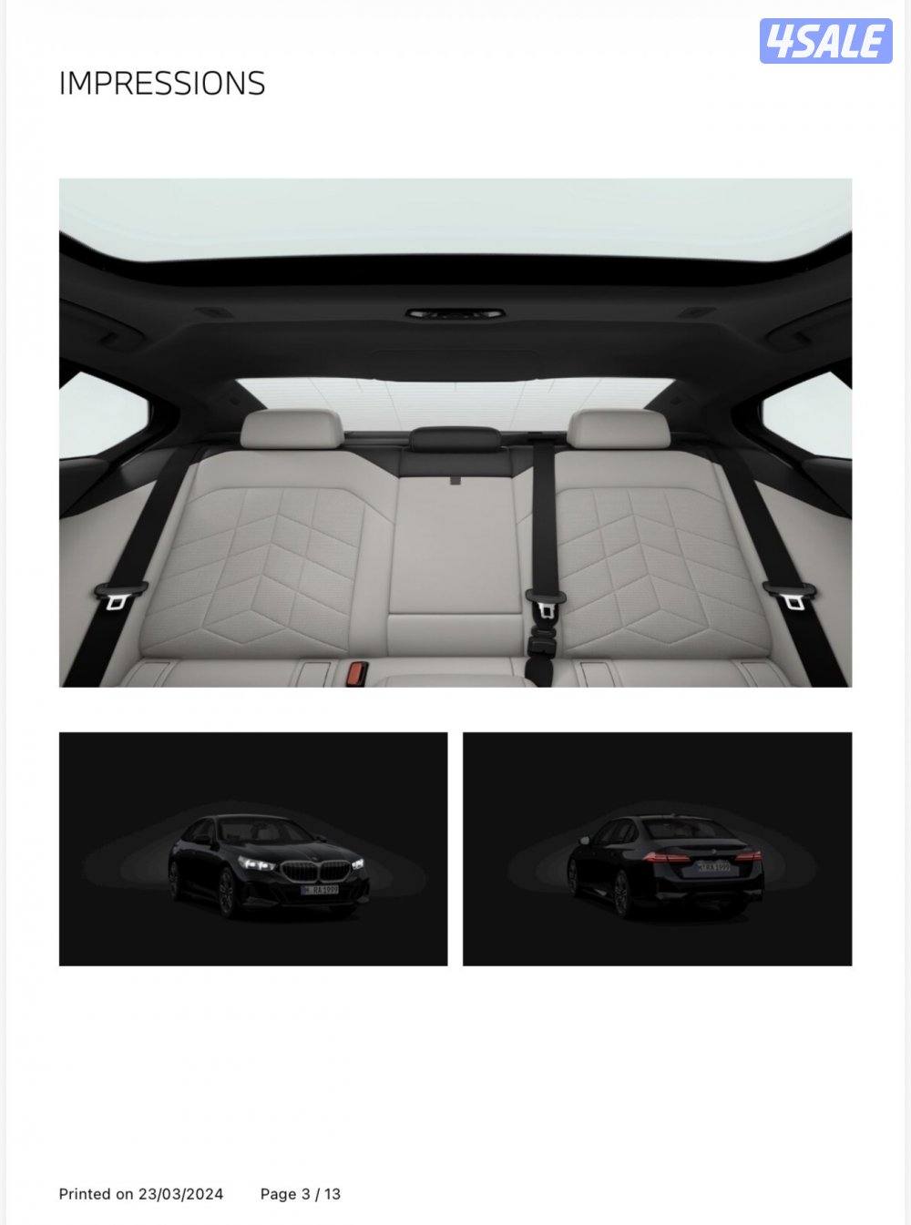 للبيع BMW 520i موديل 2024 استعمال خفيف جداً9