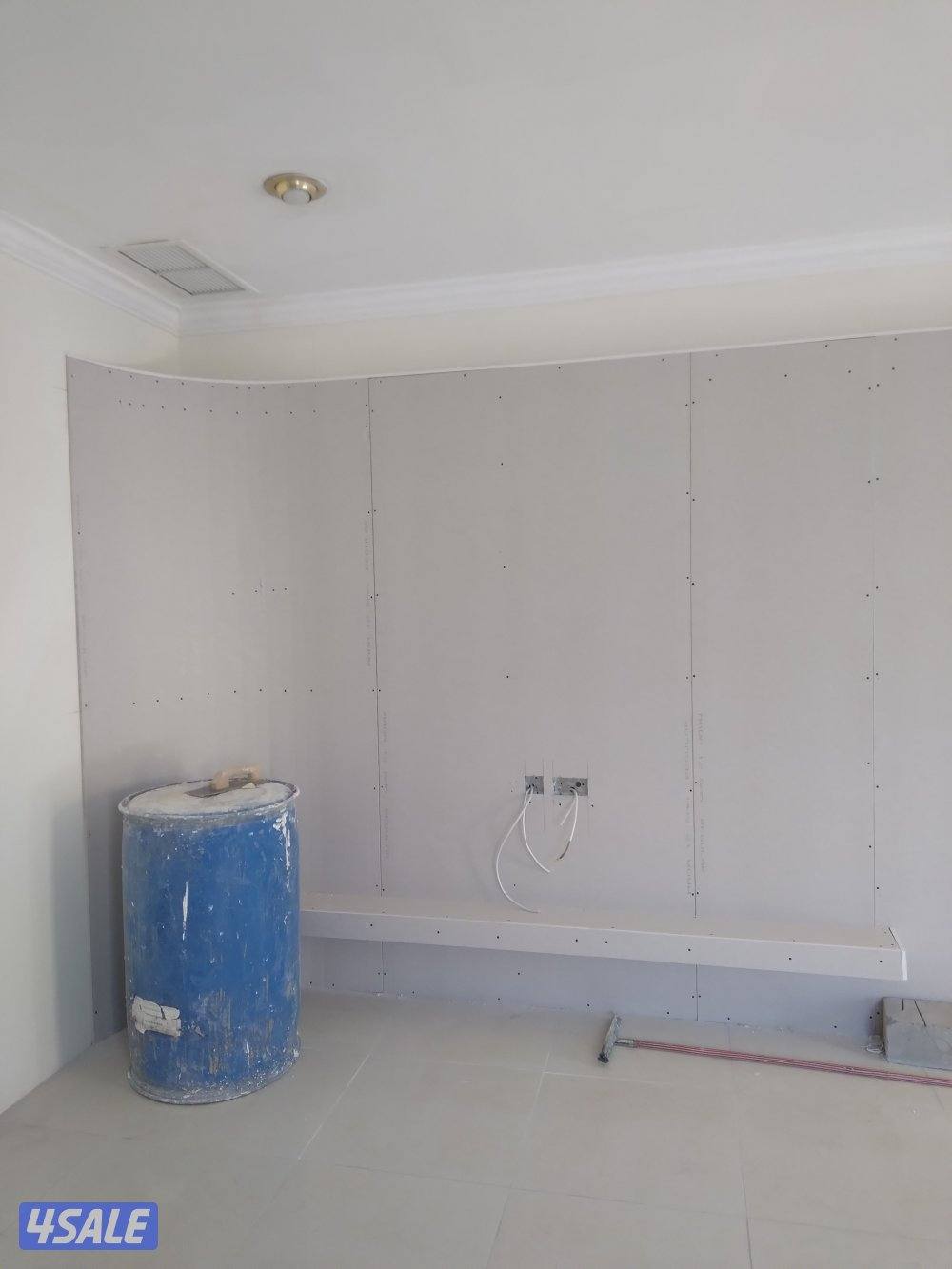 جبسم بورد امركي مخفي توفا سيمنت بورد باب خشب3