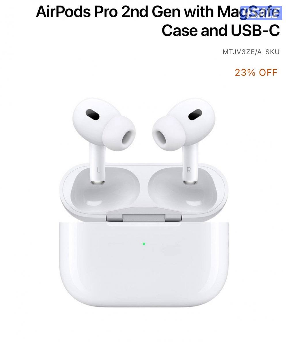 AirPods Pro 2nd Gen with MagSafe Case  جديدةand USB‑C0