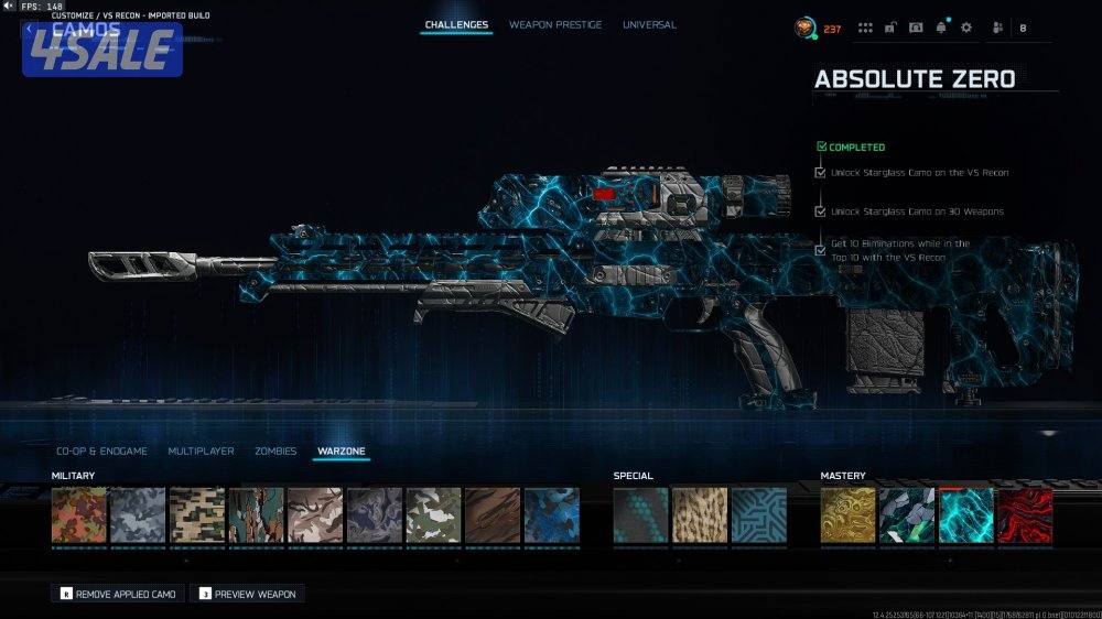 حساب بلاك اوبس 7 لفل ماستر 237 في الوان0