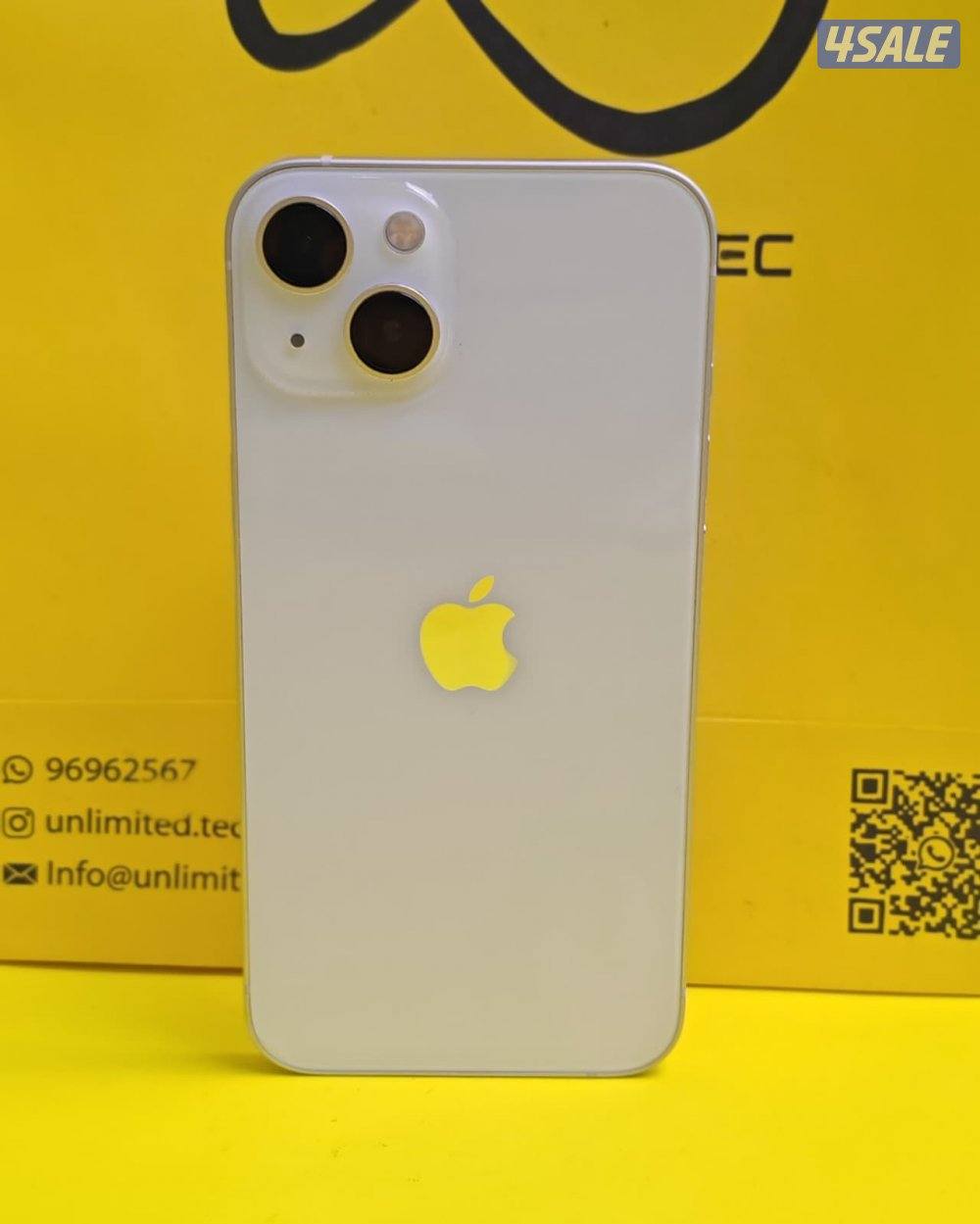 ايفون 13 – 128 جيجا – أبيض – البطارية 89% iPhone 13 128GB Starlight0