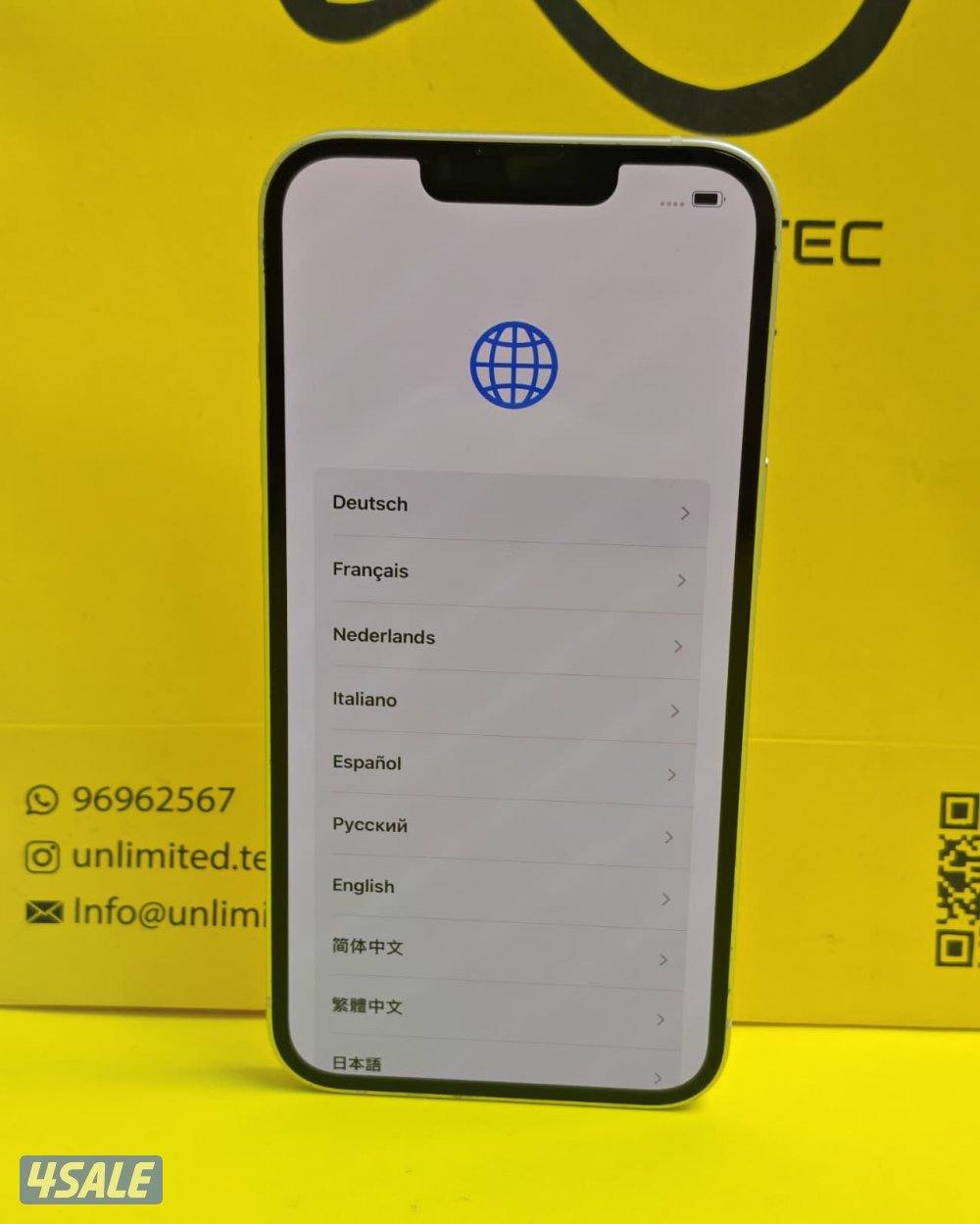 ايفون 13 – 128 جيجا – أبيض – البطارية 89% iPhone 13 128GB Starlight5