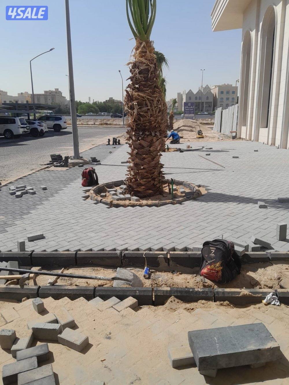 معلم بلاط متداخل وكربستون وكاشي  ومصفت سيارات وترميمات2