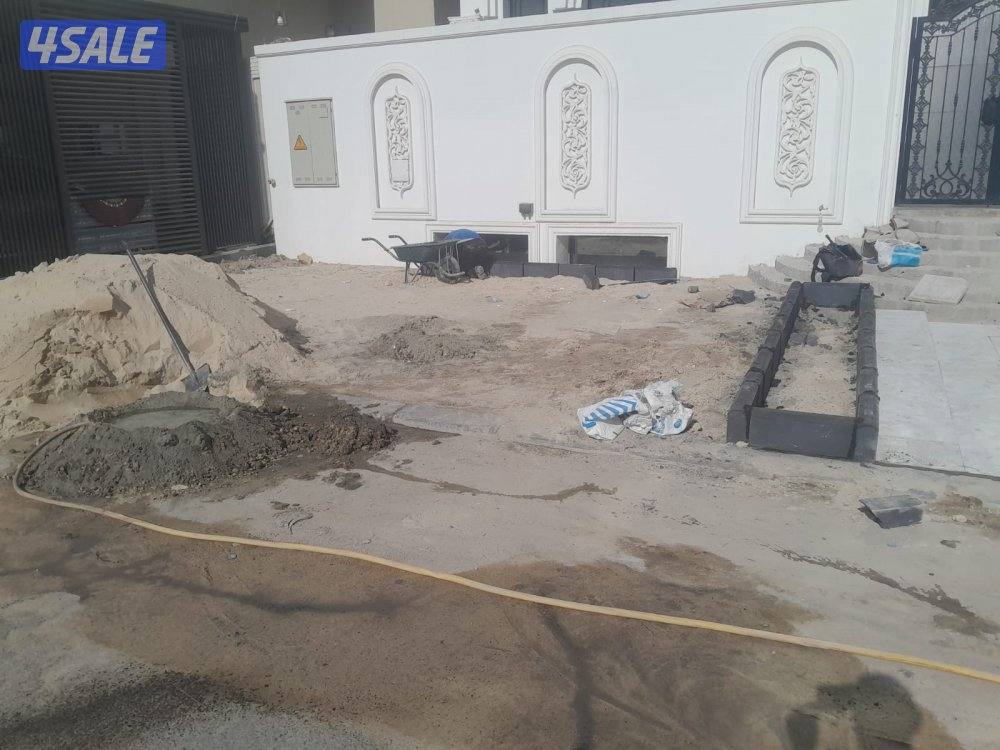 معلم بلاط متداخل وكربستون وكاشي  ومصفت سيارات وترميمات4