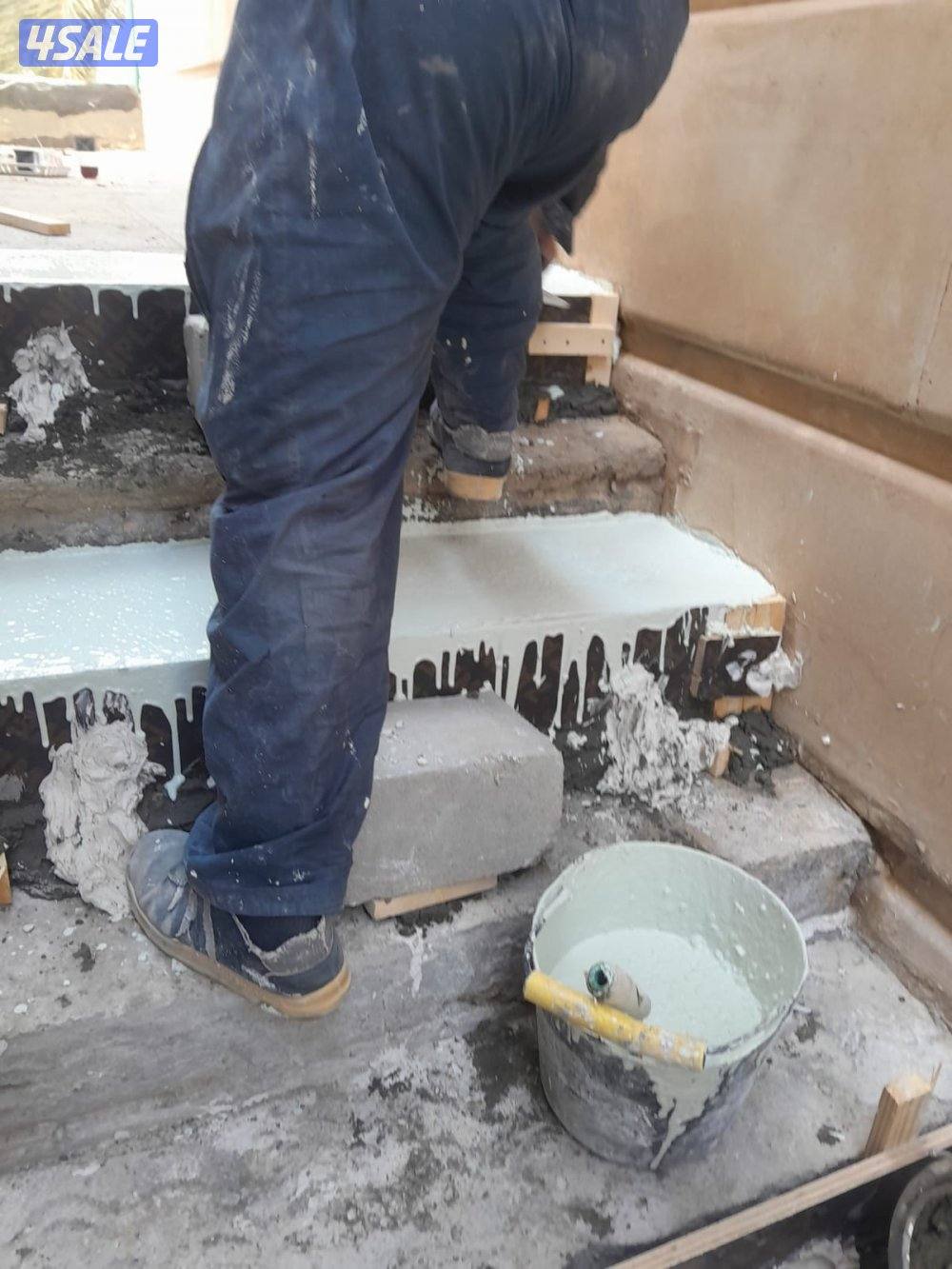 معلم بلاط متداخل وكربستون وكاشي  ومصفت سيارات وترميمات10
