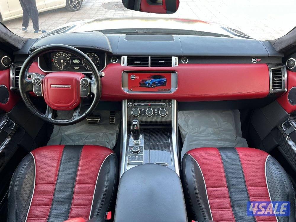 رنج روفر 2017 SVR بحالة الوكاله صبغ الوكاله شرط الفحص بالكامل9