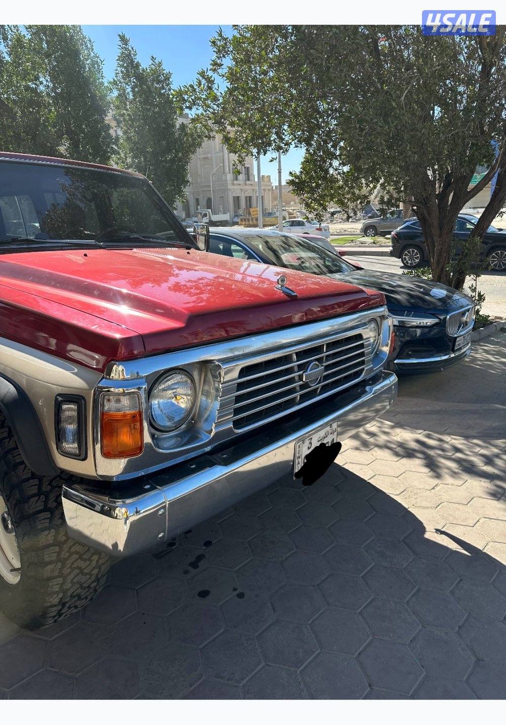 باترول 1997 عنابي فيه فتحه قنص + تانكي إضافي  الموتر نظييف..4