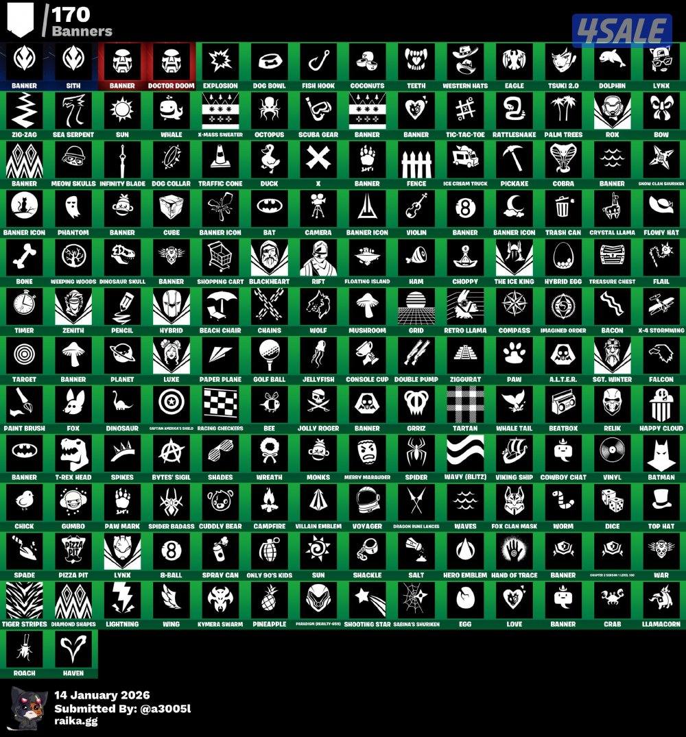 حساب فورتنايت سيزون ٣ كامل فيه فوق ال ٢٠٠٠ فيبوكس وفيه سكنين نادرين4