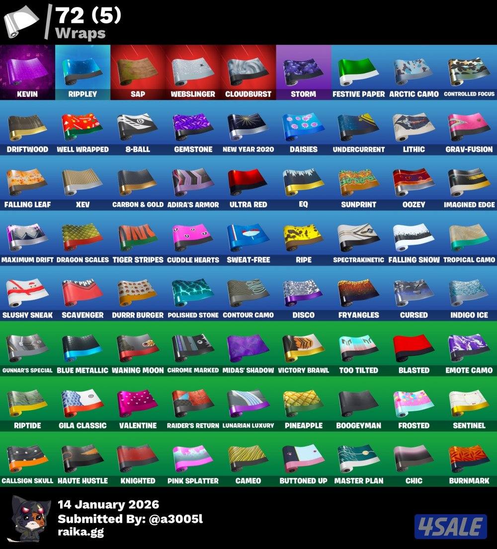 حساب فورتنايت سيزون ٣ كامل فيه فوق ال ٢٠٠٠ فيبوكس وفيه سكنين نادرين6